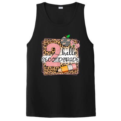 Hello Second Grade 2nd Grade Back To School Teacher Kids Girl PosiCharge Competitor Tank