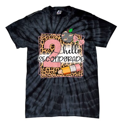 Hello Second Grade 2nd Grade Back To School Teacher Kids Girl Tie-Dye T-Shirt