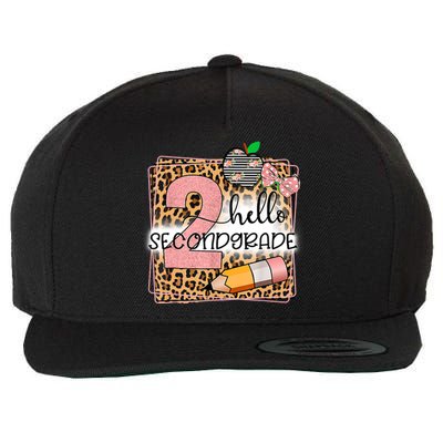 Hello Second Grade 2nd Grade Back To School Teacher Kids Girl Wool Snapback Cap