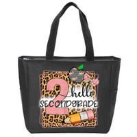 Hello Second Grade 2nd Grade Back To School Teacher Kids Girl Zip Tote Bag