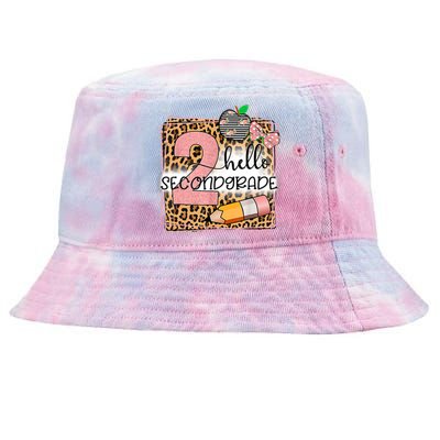 Hello Second Grade 2nd Grade Back To School Teacher Kids Girl Tie-Dyed Bucket Hat