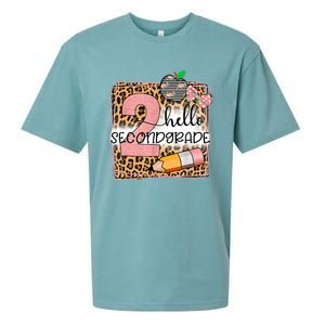 Hello Second Grade 2nd Grade Back To School Teacher Kids Girl Sueded Cloud Jersey T-Shirt