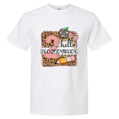 Hello Second Grade 2nd Grade Back To School Teacher Kids Girl Garment-Dyed Heavyweight T-Shirt