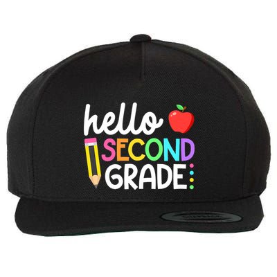 Hello Second Grade Team 2nd Grade Back To School Teacher Wool Snapback Cap