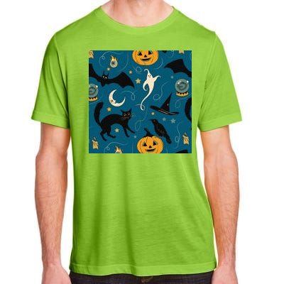 Halloween Spooky Ghost Pattern Adult ChromaSoft Performance T-Shirt