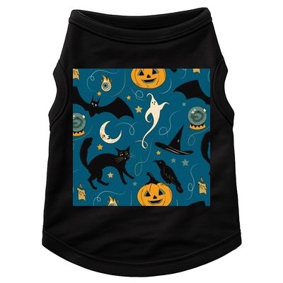 Halloween Spooky Ghost Pattern Doggie Tank