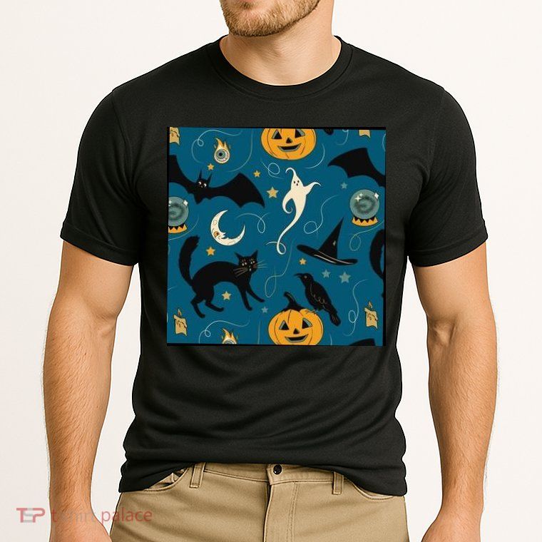 Halloween Spooky Ghost Pattern Performance Shirt