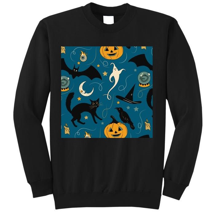 Halloween Spooky Ghost Pattern Sweatshirt