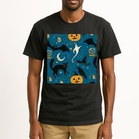 Halloween Spooky Ghost Pattern Tall T-Shirt