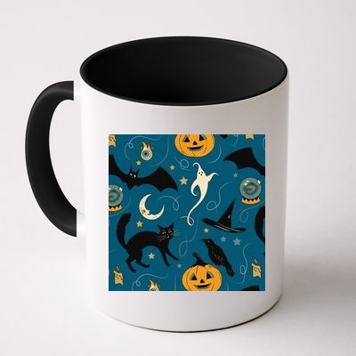 Halloween Spooky Ghost Pattern Mug