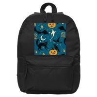 Halloween Spooky Ghost Pattern 16 in Basic Backpack