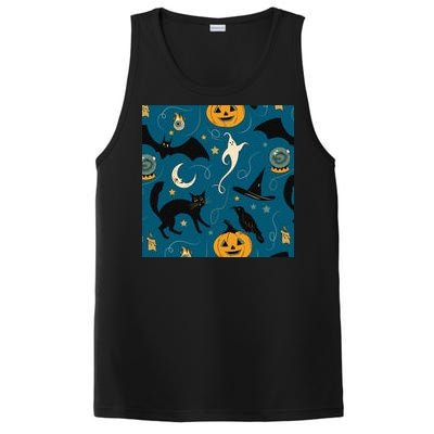 Halloween Spooky Ghost Pattern PosiCharge Competitor Tank