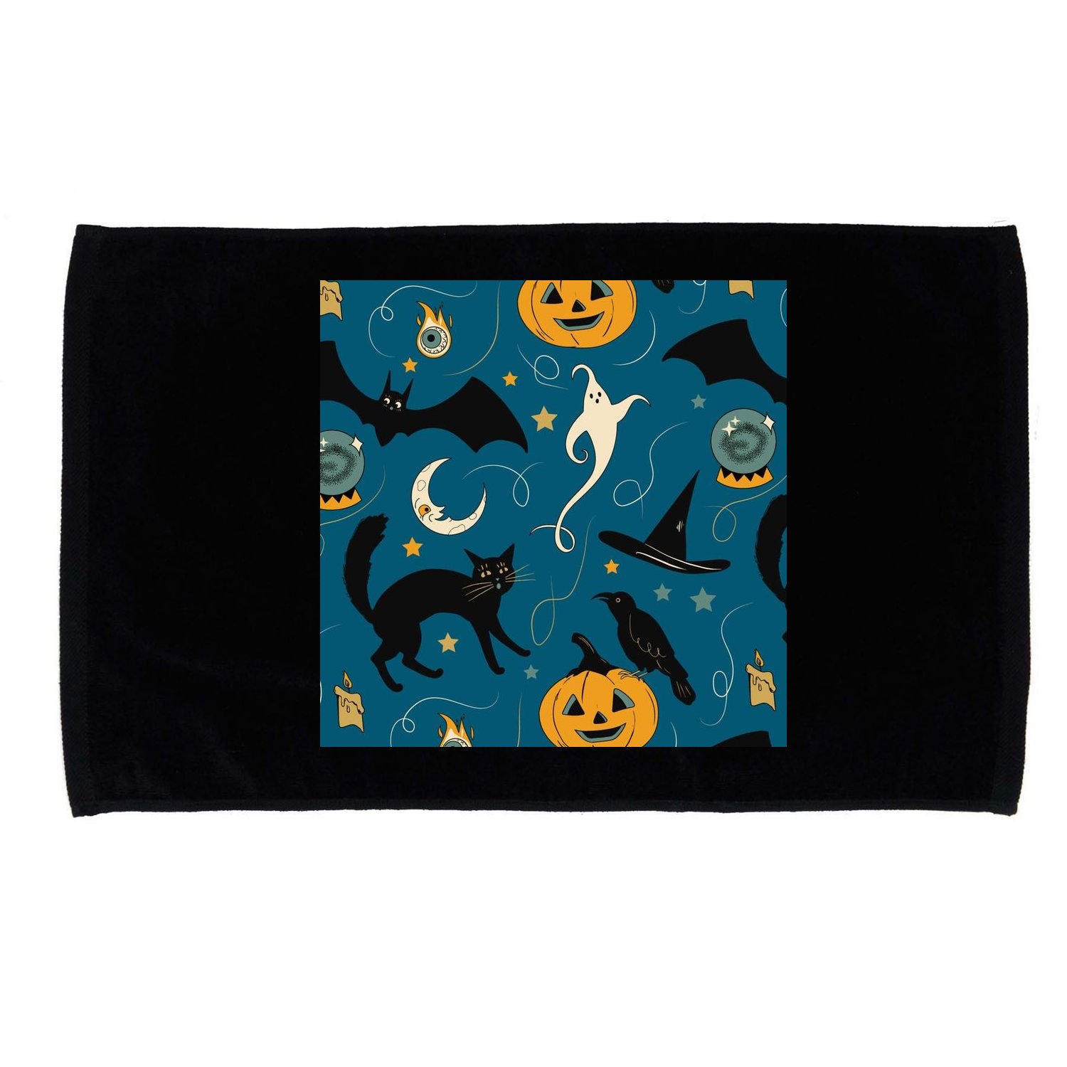 Halloween Spooky Ghost Pattern Microfiber Hand Towel