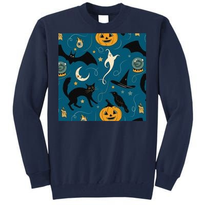 Halloween Spooky Ghost Pattern Tall Sweatshirt