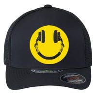 Headphones Smile Grunge Music Music Lover Flexfit Unipanel Trucker Cap