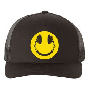 Headphones Smile Grunge Music Music Lover Yupoong Adult 5-Panel Trucker Hat