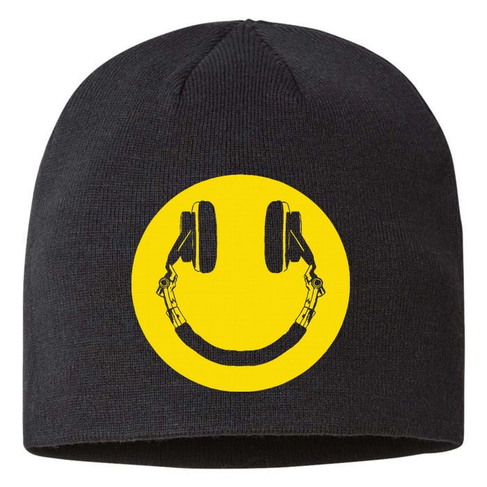 Headphones Smile Grunge Music Music Lover Sustainable Beanie