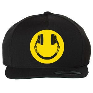 Headphones Smile Grunge Music Music Lover Wool Snapback Cap