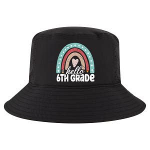 Hello Sixth Grade Back To School 6Th Grade Teacher Rainbow Cute Gift Cool Comfort Performance Bucket Hat