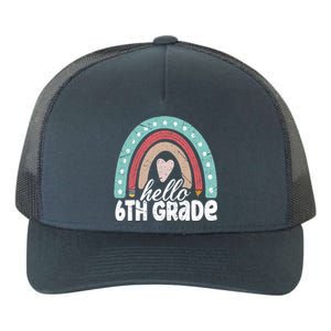 Hello Sixth Grade Back To School 6Th Grade Teacher Rainbow Cute Gift Yupoong Adult 5-Panel Trucker Hat