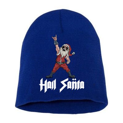 Hail Santa Gift Short Acrylic Beanie