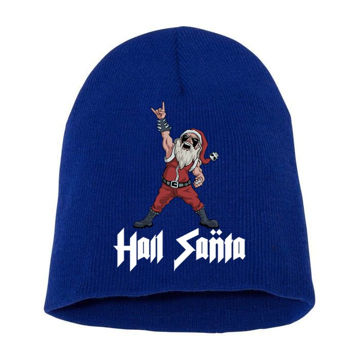 Hail Santa Gift Short Acrylic Beanie