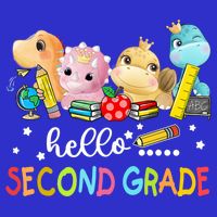 Hello Second Grade Crew Dinosaur First Day Teacher Gift Bag