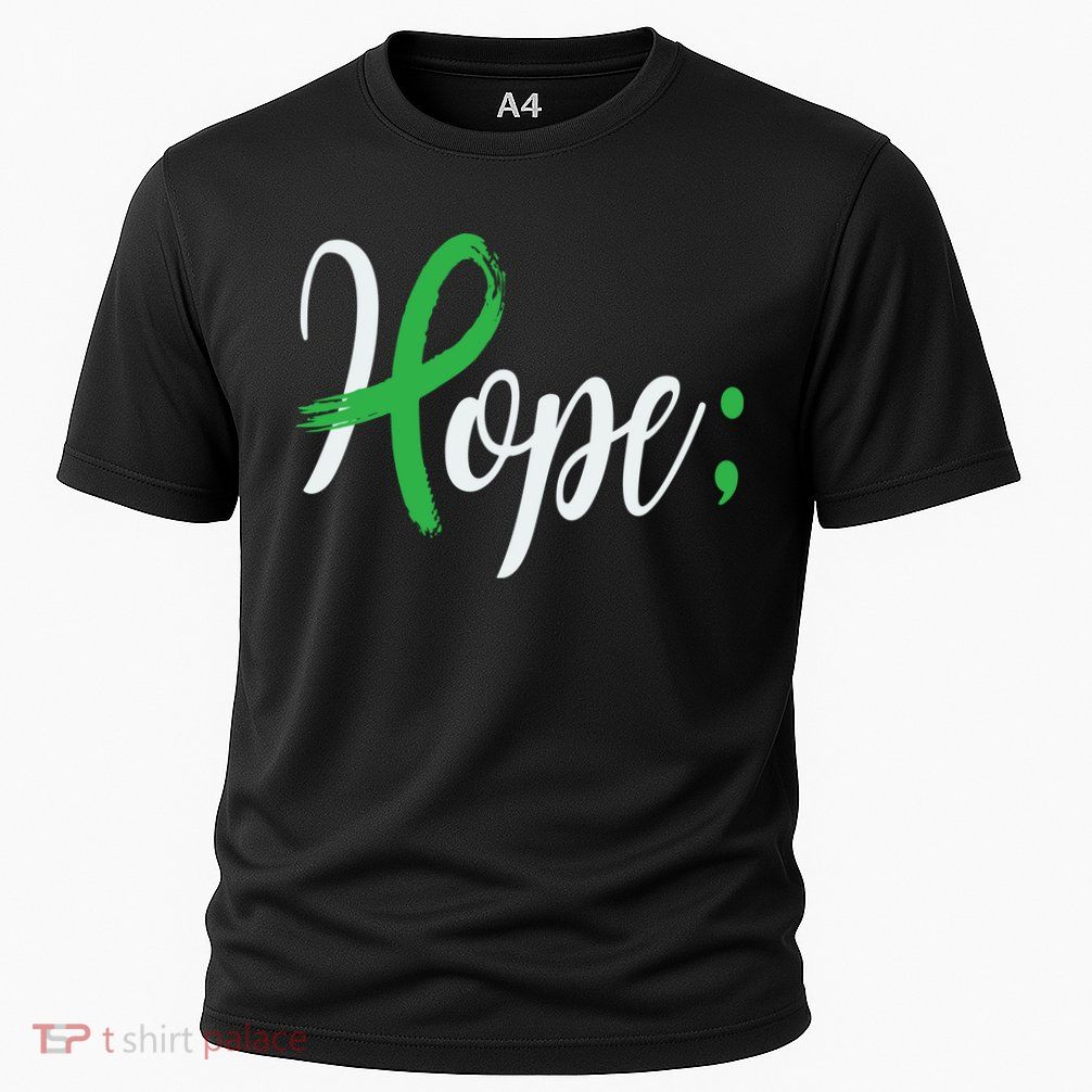 Hope Semicolon Green Ribbon Mental Health Awareness Performance Shirt