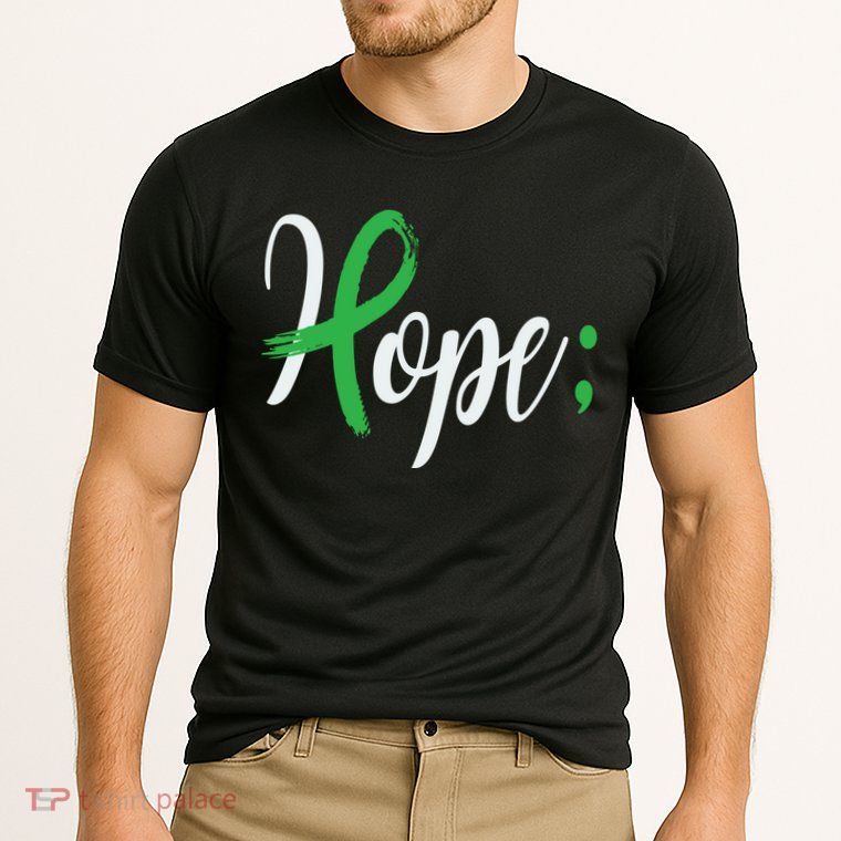 Hope Semicolon Green Ribbon Mental Health Awareness Performance Shirt