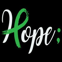 Hope Semicolon Green Ribbon Mental Health Awareness Women's Crop Top Tee
