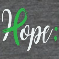 Hope Semicolon Green Ribbon Mental Health Awareness Baby Bodysuit