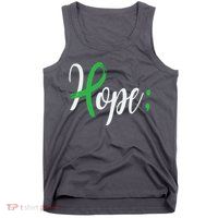Hope Semicolon Green Ribbon Mental Health Awareness Tank Top