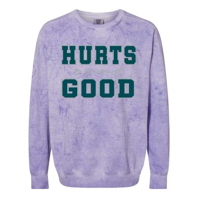 Hurts So Good Funny Meme Saying Graphic Apparel For Family Colorblast Crewneck Sweatshirt