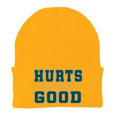 Hurts So Good Funny Meme Saying Graphic Apparel For Family Knit Cap Winter Beanie