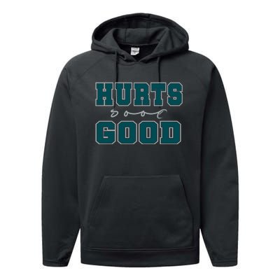 Hurts So Good Funny Meme Saying Graphic Apparel For Family Performance Fleece Hoodie