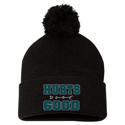 Hurts So Good Funny Meme Saying Graphic Apparel For Family Pom Pom 12in Knit Beanie