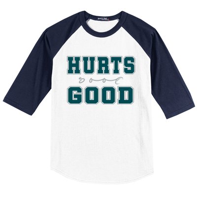 Hurts So Good Funny Meme Saying Graphic Apparel For Family Baseball Sleeve Shirt