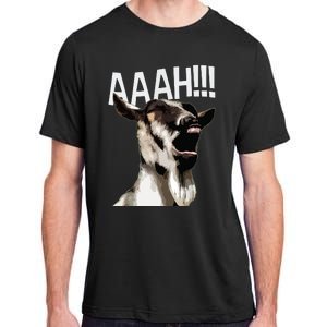 Halloween Screaming Goat AAAH Funny Crazy Goat Adult ChromaSoft Performance T-Shirt