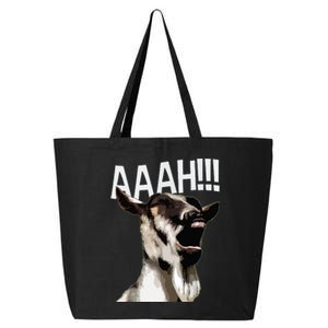 Halloween Screaming Goat AAAH Funny Crazy Goat 25L Jumbo Tote