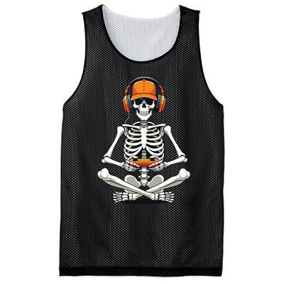 Halloween Skeleton Gamer Video Gaming Mesh Reversible Basketball Jersey Tank