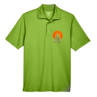 Halloween Skeleton Gamer Video Gaming Ns Gift Men's Origin Performance Piqué Polo