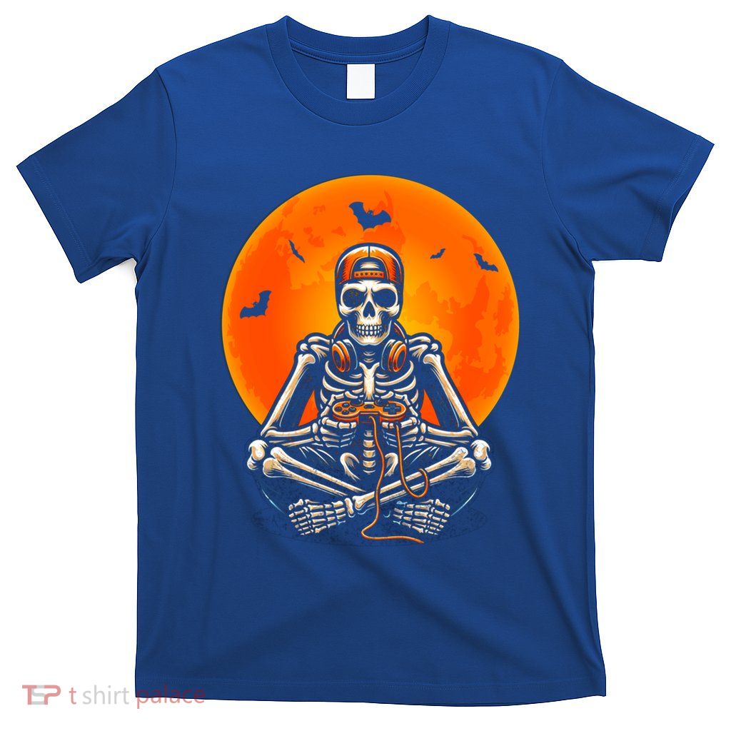 Halloween Skeleton Gamer Video Gaming Ns Gift T-Shirt