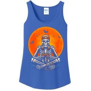 Halloween Skeleton Gamer Video Gaming Ns Gift Ladies Essential Tank