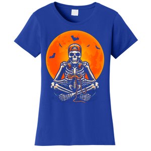 Halloween Skeleton Gamer Video Gaming Ns Gift Women's T-Shirt