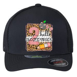 Hello Second Grade 2nd Grade Back To School Teacher Kid Girl Flexfit Unipanel Trucker Cap