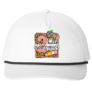 Hello Second Grade 2nd Grade Back To School Teacher Kid Girl Snapback Five-Panel Rope Hat