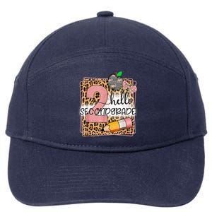 Hello Second Grade 2nd Grade Back To School Teacher Kid Girl 7-Panel Snapback Hat