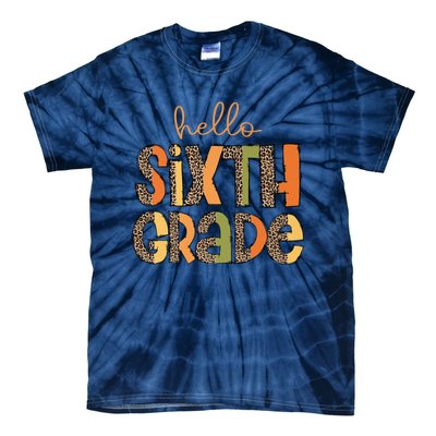 Hello Sixth Grade Funny Girl Back To School Tie-Dye T-Shirt