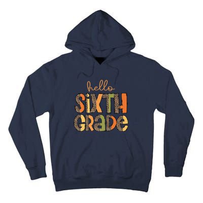 Hello Sixth Grade Funny Girl Back To School Tall Hoodie