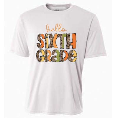 Hello Sixth Grade Funny Girl Back To School Cooling Performance Crew T-Shirt